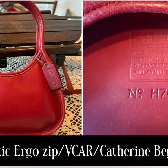 Coach Ergo Mini Cherry Red Leather bag - Picture 8 of 8
